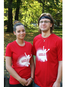 Die FSJ'ler des Jahres 2014/2015 im Don Bosco Jugendwerk Nürnberg: Sonja Imbroglia und Lukas Mertens.