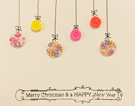 Kreative Weihnachtskarten basteln in der Mitmachbude "Knopfloch" auf der Nürnberger Kinderweihnacht 